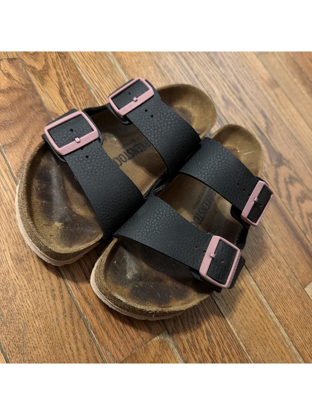 Birkenstock Sandals Arizona Leather EU 38 US 7.5 women’s 265 Worn pink clasp